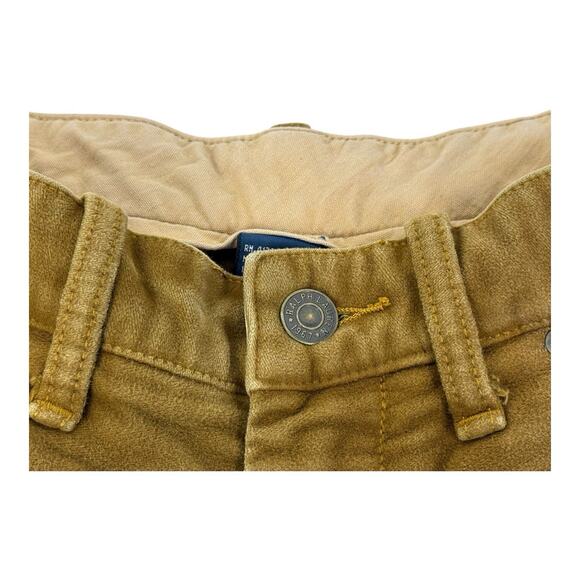 Vintage Polo Ralph Lauren Pants Mens 32x32 Brown Moleskin Cotton Suede Straight - Picture 10 of 14